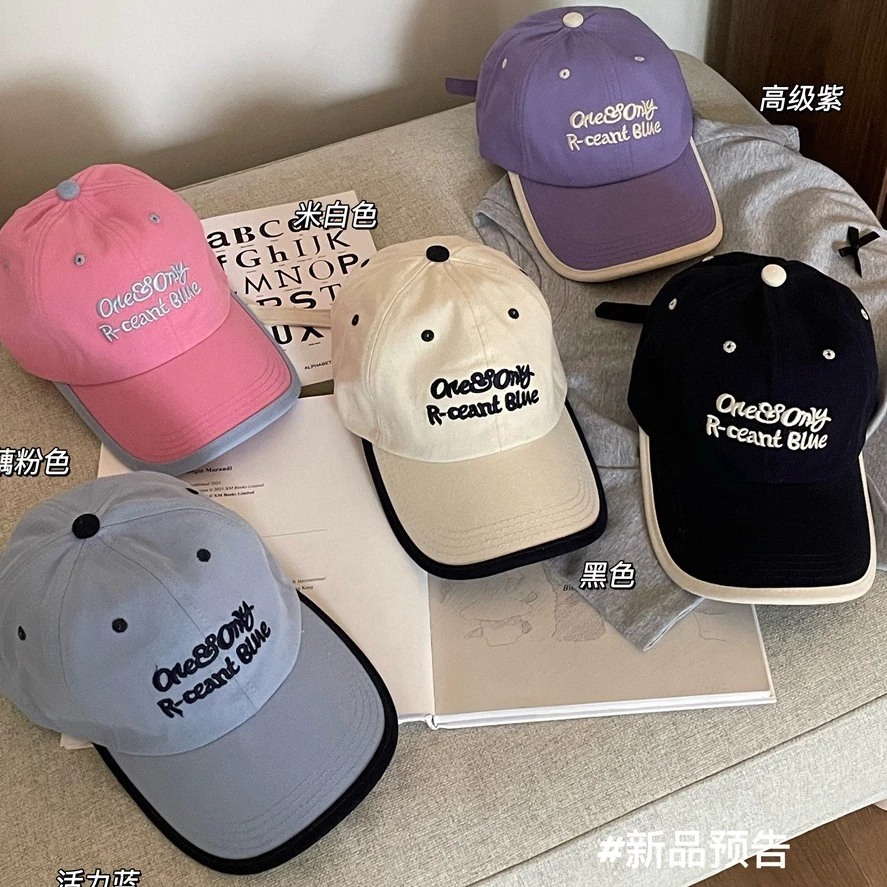 หมวกเบสบอล คุณภาพสู สไตล์เกาหลี ปักR-Ceant Blue