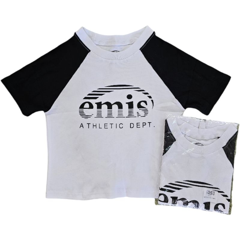 เสื้อครอป emis สีขาวดำ สีครีมน้ำตาล