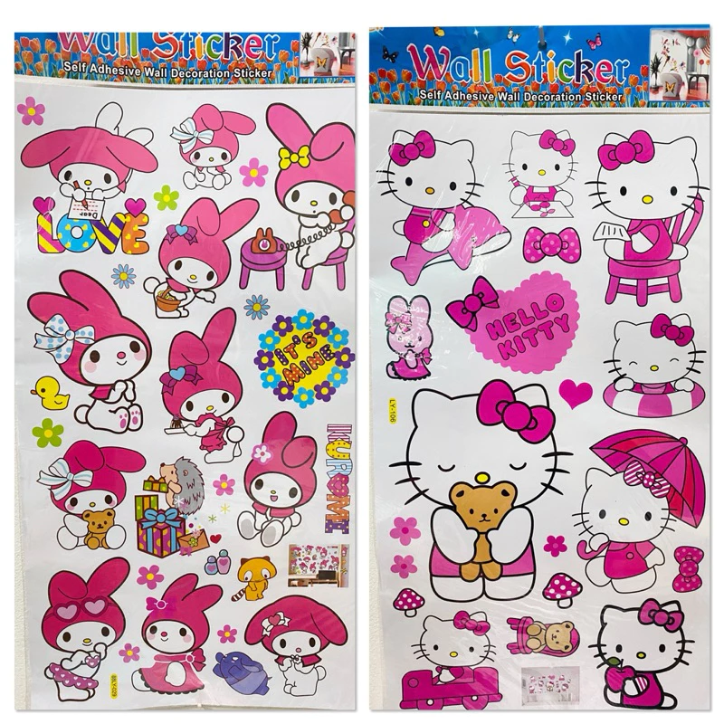 สติ๊กเกอร์กันน้ำแผ่นใหญ่ลายการ์ตูน ขนาด33x60cm(ร้าน🇹🇭พร้อมส่ง)