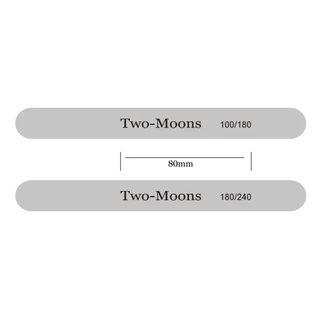 Two-Moons ตะไบ ตะไบเล็บ แบบบางพิเศษ สองด้าน สําหรับตกแต่งเล็บ