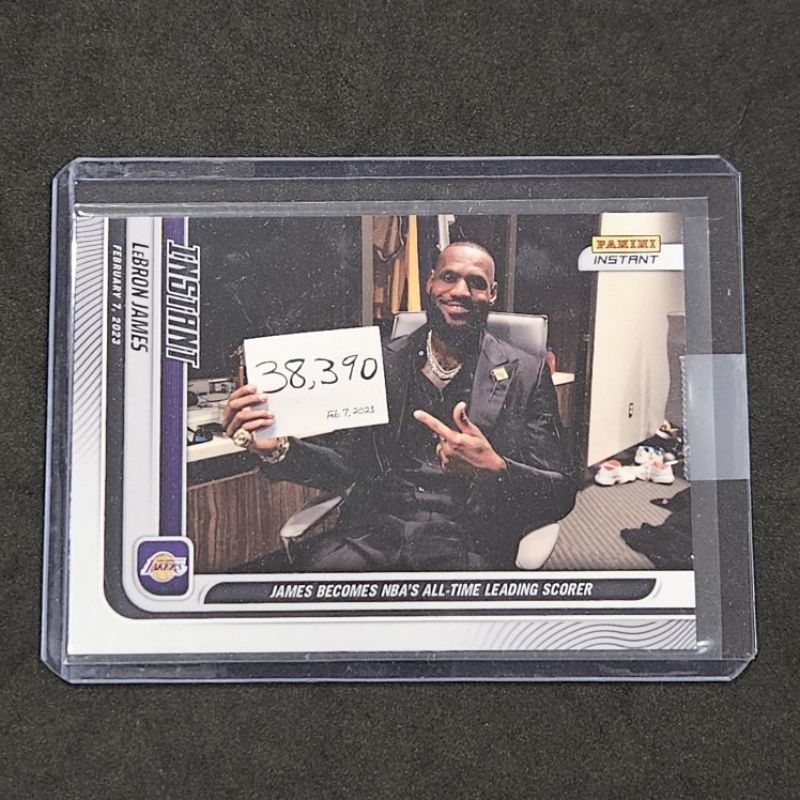 Panini​ instant LeBron James ฉลองทำแต้มสูงสุด​ 1ใบ