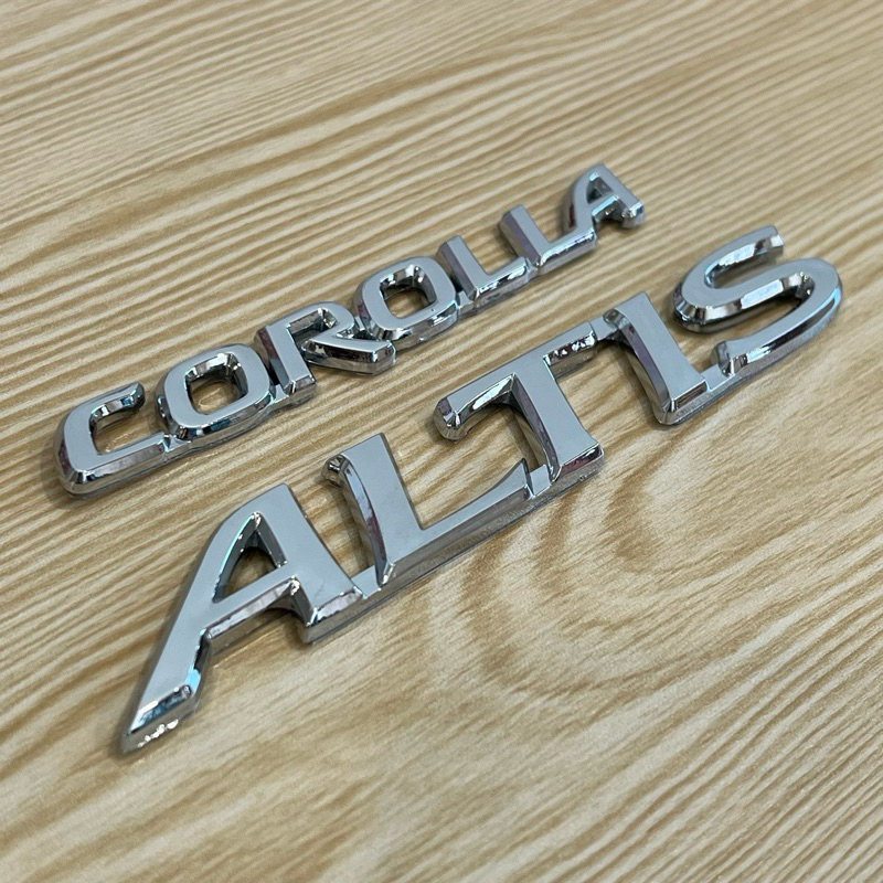 โลโก้ COROLLA ALTIS ตัวหนังสือฝาท้าย (จำนวน 2 ชิ้น)
