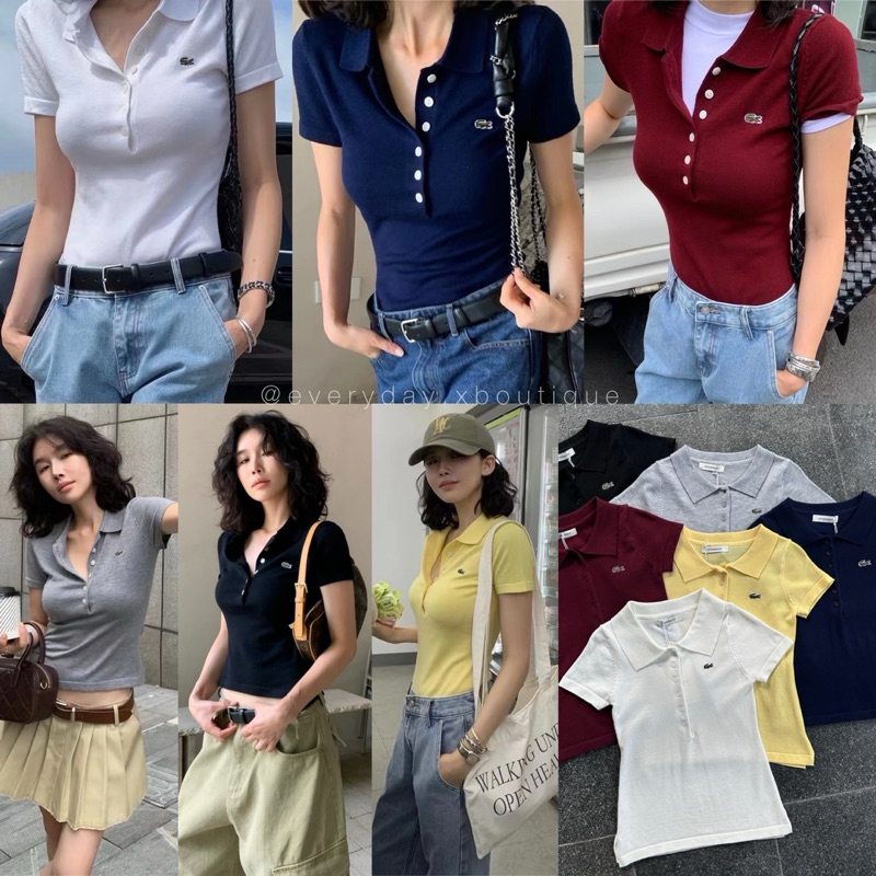 𝗣𝗜𝗤𝗨𝗘 𝗣𝗢𝗟𝗢 𝗦𝗛𝗜𝗥𝗧 (390฿) รุ่นใหม่! เสื้อโปโลกระดุมหน้า ผ้าไหมพรมอย่างดี ทรงเข้ารูปสวย งานปักโลโก้ onseason