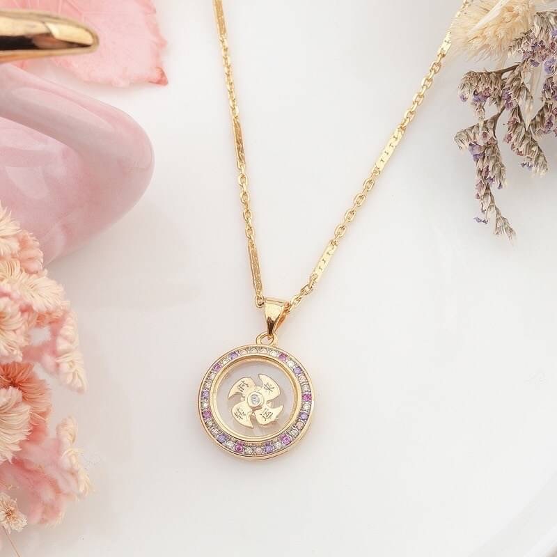 จี้กังหันนำโชค แชกงหมิว หมุนได้ 4ทิศ พัดโชคลาภเงินทอง พร้อมส่ง