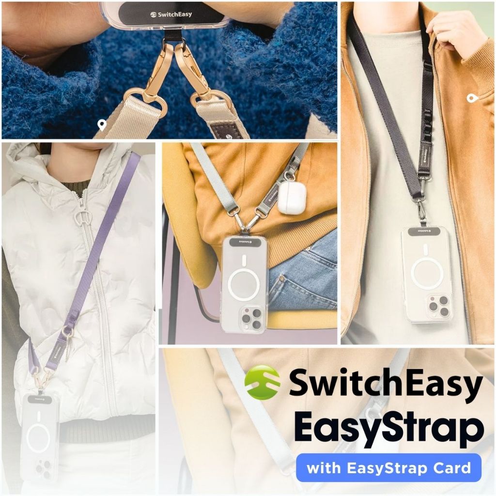 (ส่งทันที) สายคล้องโทรศัพท์ Switcheasy EasyStrap + Easy Strap Card 20mm