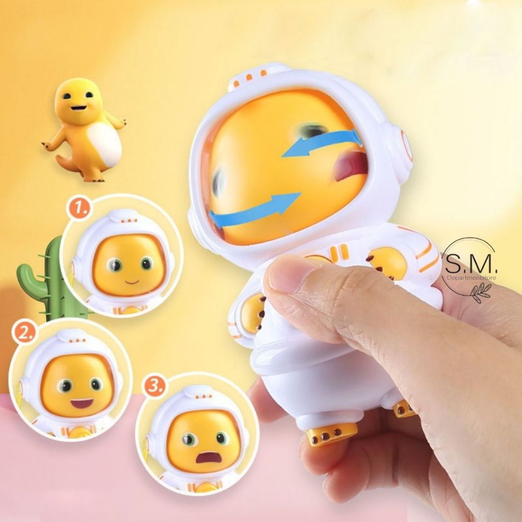 SM.มังกรนมเปลี่ยนหน้า  พวงกุญแจ มนุษย์อวกาศ ตุ๊กตาเปลี่ยนหน้า น่ารัก