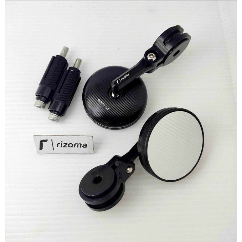 กระจกปลายแฮนด์ Rizoma RZM Mini งานCNC มีโลโก้ ดีไซน์สปอร์ต