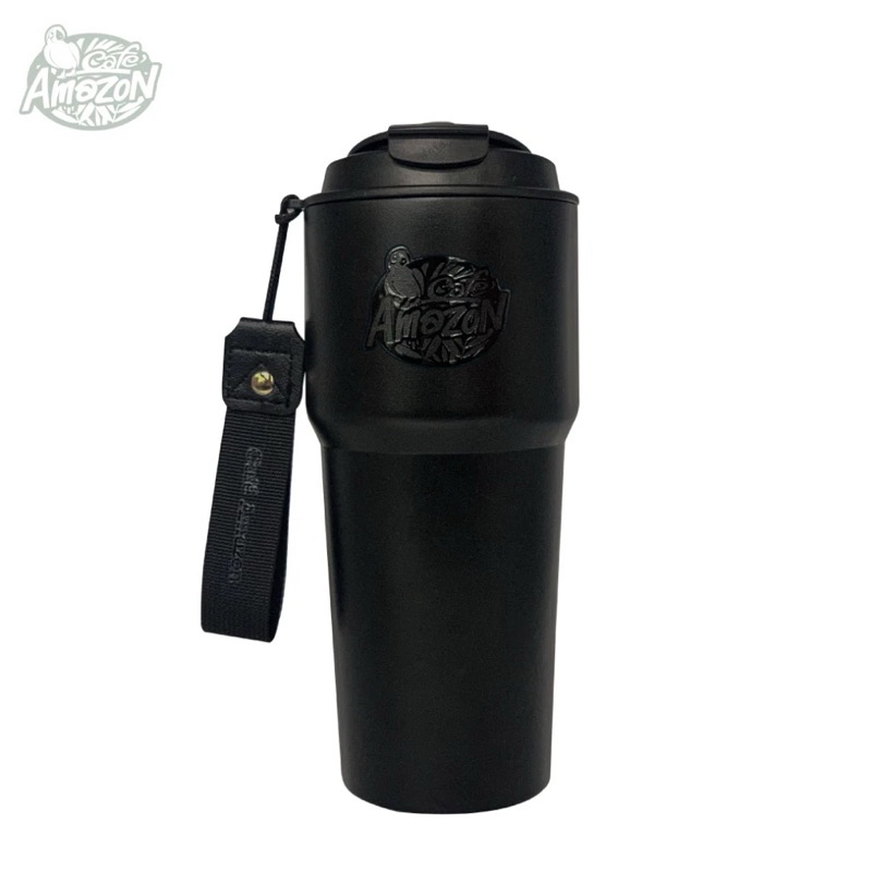 Café Amazon Twist Tumbler 22 oz. All Black คาเฟ่ อเมซอน แก้วสเตนเลส Twist 22 ออนซ์ สีดำ