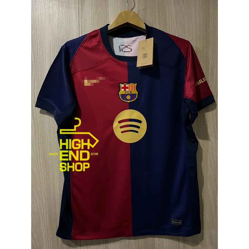 ใหม่ล่าสุด!! 2024/25 เสื้อบอล [เกรดแฟนบอล] บาเซโลน่า Home เหย้า เสื้อเปล่า หรือ พร้อมอามและเบอร์ชื่อ