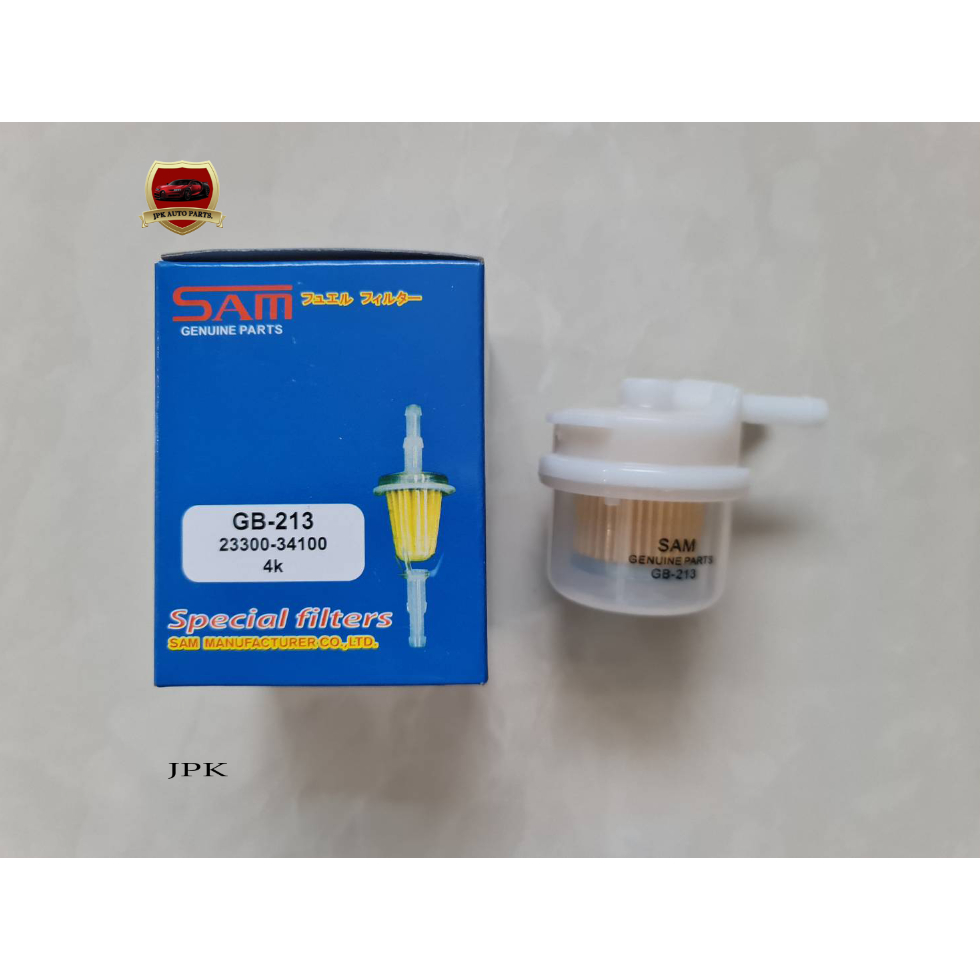 กรองเบนซิน TOYOTA RN30,4K พลาสติกลูกใส ราคาลูกละ 58 บาท