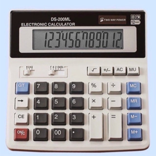 เครื่องคิดเลข รุ่น DS-200ML (Grey) ขนาดใหญ่ 12 เครื่องคิดเลข…