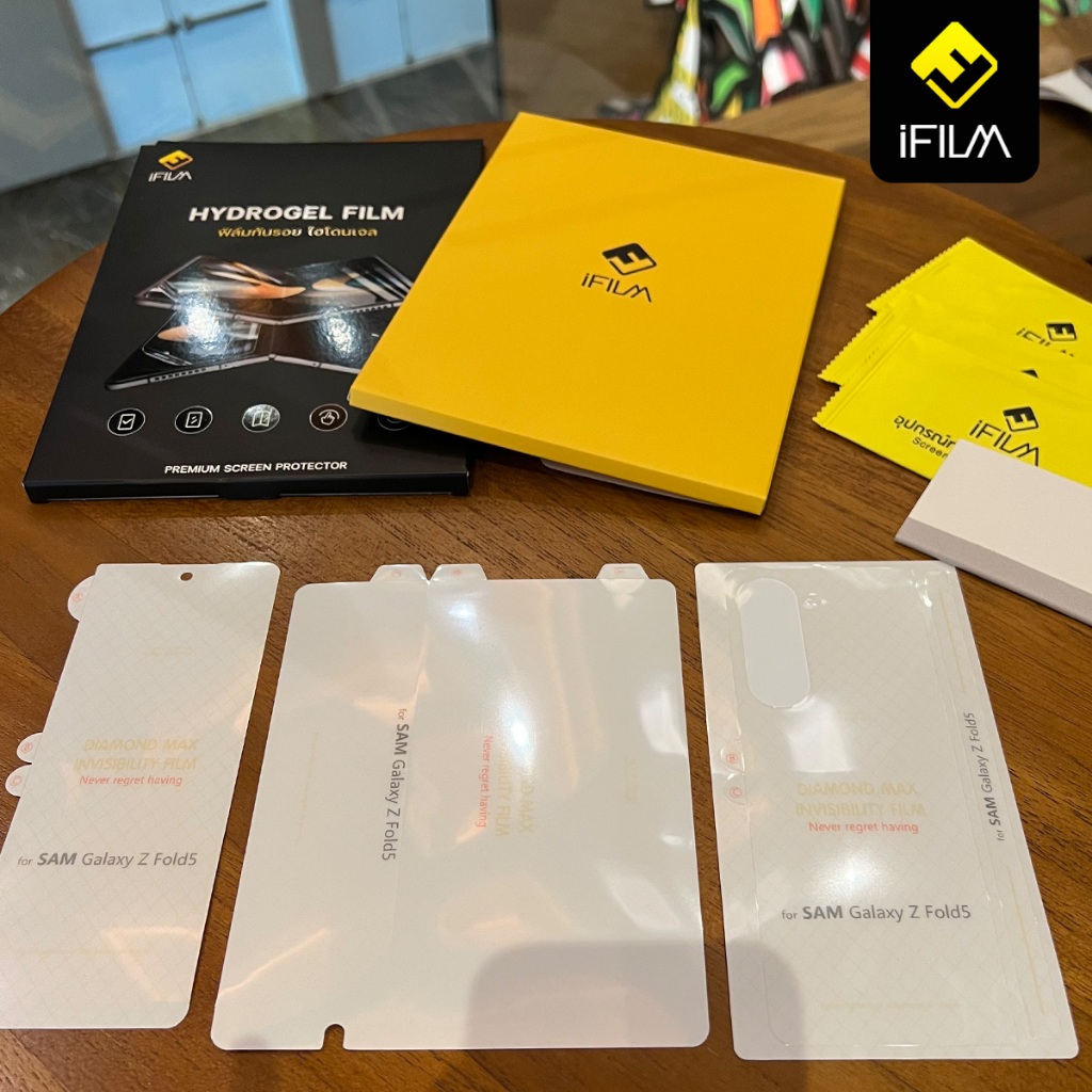 iFILM ฟิล์มกันรอย ไฮโดรเจล Samsung Z Fold 6 Filp 6 Fold 5 Filp 5 Fold 4 Filp 4 ฟิล์ม ใส หน้า หลัง ฟิล์มกล้อง ฟิล์มรอบตัว