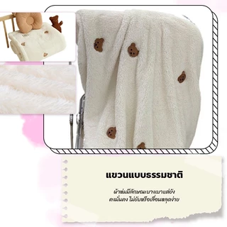 ผ้าห่ม เด็ก ทารก ผ้าฟลีซ 130*90/100*90ซม ปักลาย สไตล์เกาหลี นุ่มและสบาย สําหรับเด็กทารกอนุบาล