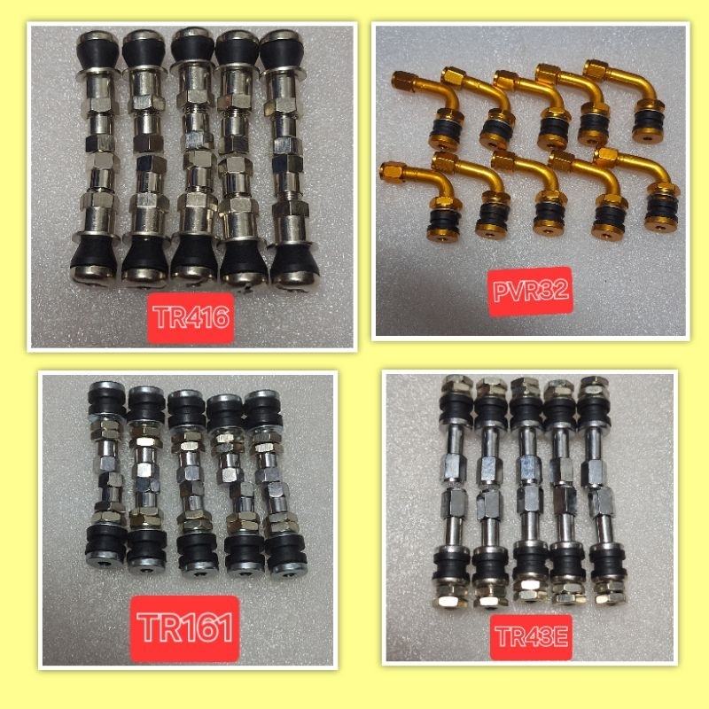 จุ๊บลม(10ชิ้น)รถจักรยานยนต์เเบบไม่ใช้ยางใน TR161,TR416,TR161C,TR43E,TR48E,TR45,PVR32