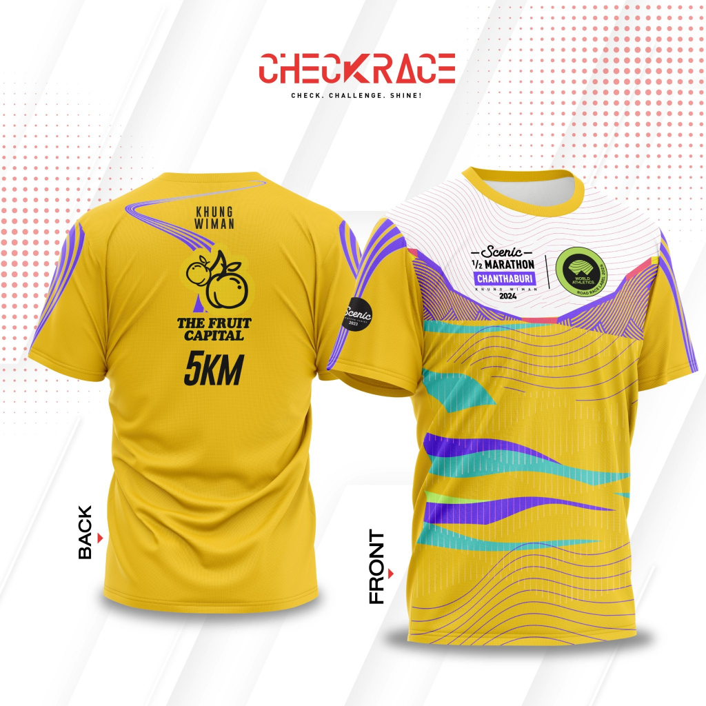 เสื้อวิ่งจันทบุรีซีนิคฮาล์ฟมาราธอน 2024 (5K)