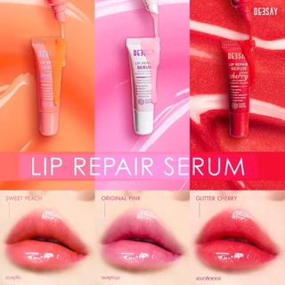 DEESAY : ลิปรีแพร์ สีชมพู สีชมพูอมพีช สีกลิตเตอร์เชอร์รี่ Lip Repair Serum ลิปดีเซ้ย์ 8ml