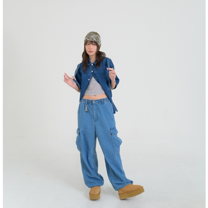 กางเกงยีนส์ Dude baggy cargo
