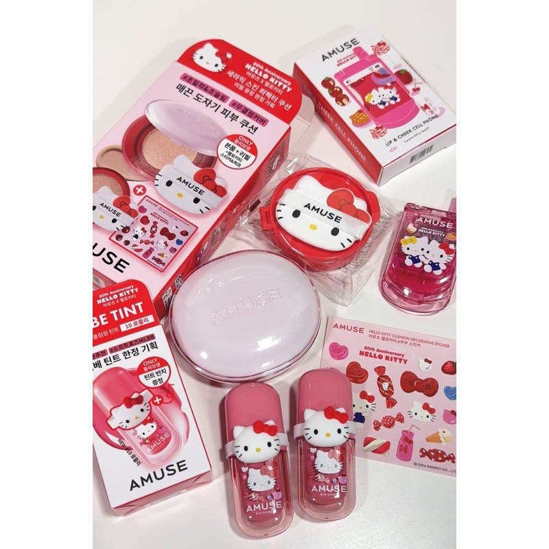 พร้อมส่งในไทย คุชชั่น AMUSE x Hello Kitty เบอ02
