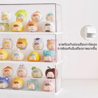กล่องใส่ art toy ตู้ใส่โมเดล กล่องใส่โมเดล กล่องใส ตุ๊กตาของสะสม โชว์ของสวยงาม มีสองสีให้เลือก วางซ้อนได้