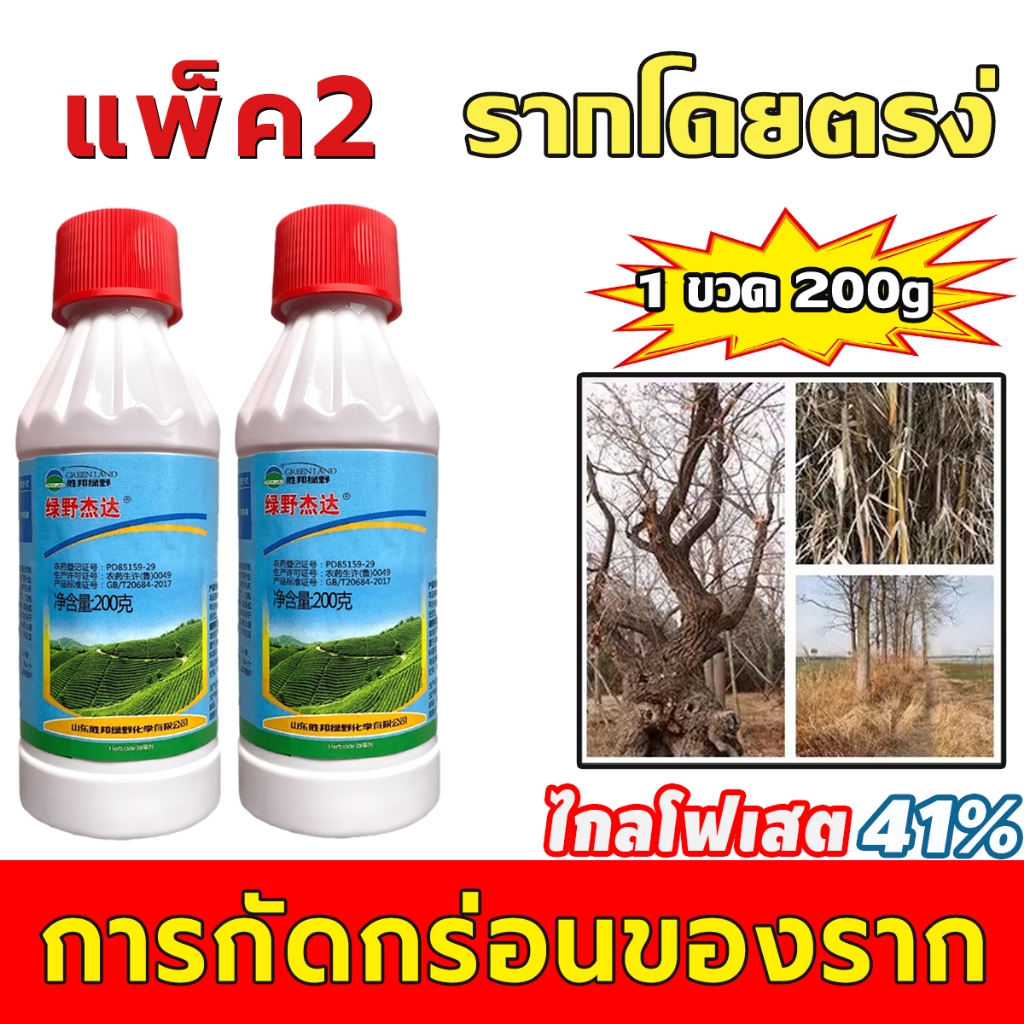 แพ็ค2 ยากำจัดต้นไม้ ยาฆ่าต้นไม้ สารกำจัดกอไผ่ ยาฆ่าต้นไม้ใหญ 1ขวด 200ml ยาฆ่าตอต้นไม้ ตรงไปที่ราก รากเน่ารากตาย ยาฆ่าตอไ
