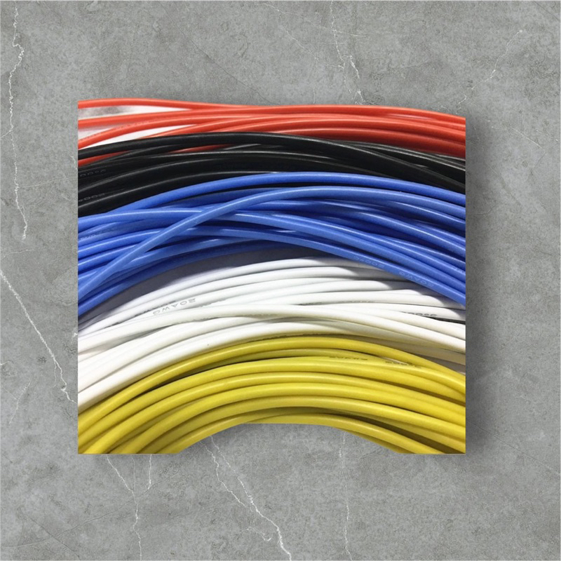 สายไฟซิลิโคน อ่อน พิเศษ  ทนความร้อนสูง 200 องศา  ขนาด 4awg  6awg ,7awg