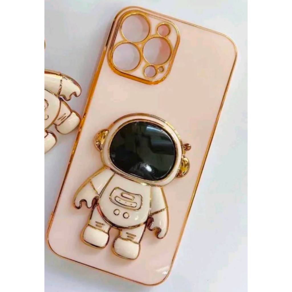 เคส ขาตั้ง สำหรับรุุ่น เคสไอโฟน รุ่น i15 i15Pro i15Promax อวกาศ ขาตั้งได้ แบบนิ่ม น่ารัก