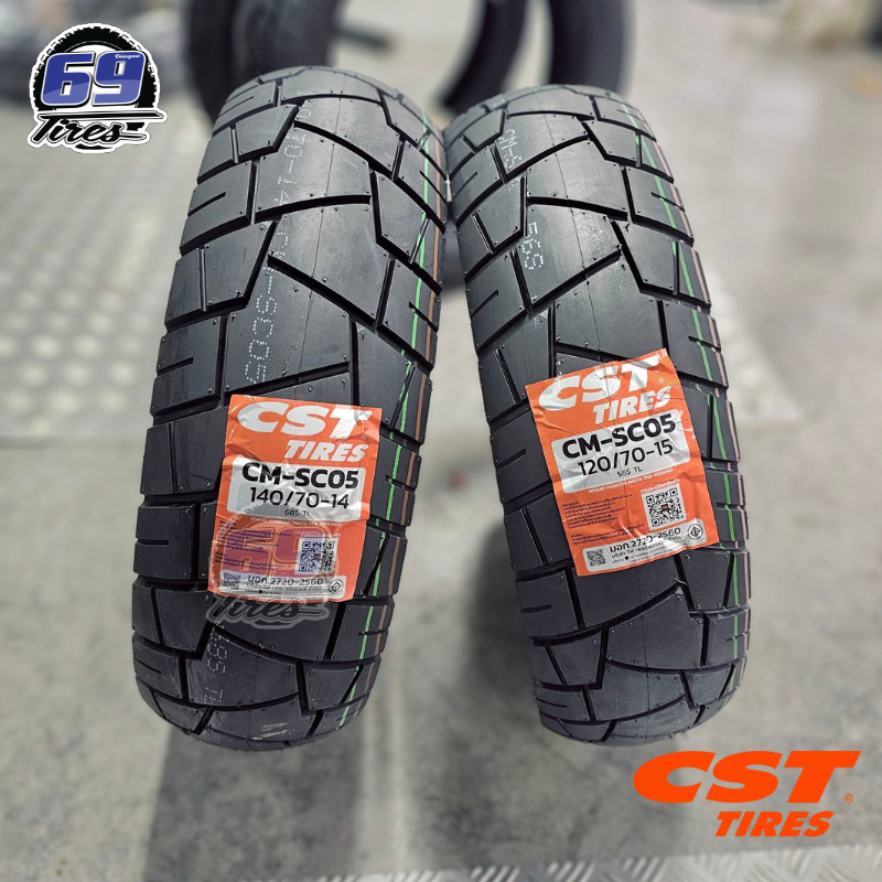 [CST] ยางกึ่งวิบาก CST CM-SC05 สำหรับ Honda new Forza300/350, ADV350 และ Yamaha Xmax300