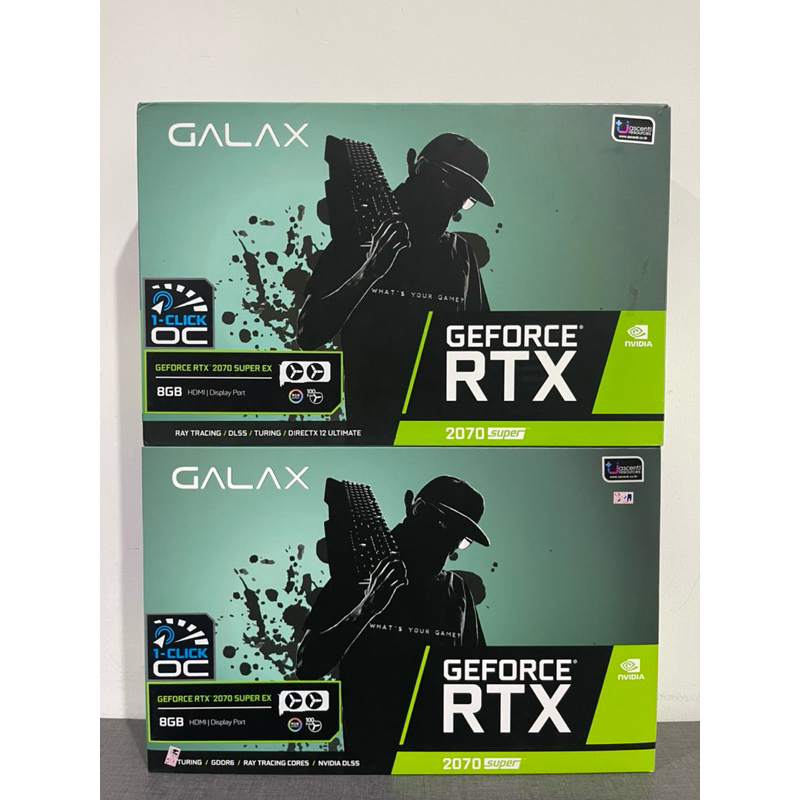 VGA (การ์ดแสดงผล) GALAX GEFORCE RTX 2070 SUPER EX [1-CLICK OC] 8GB GDDR6 (มือสอง) ประกันร้าน 3เดือน