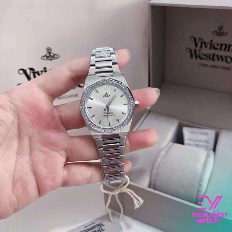 [ของแท้100%ประกัน2ปี🇭🇰] นาฬิกาข้อมือ VIVIENNE WESTWOOD VV244SLSL เก็บโค้ดส่วนลดทักแชท มีปลายทาง พร้อ