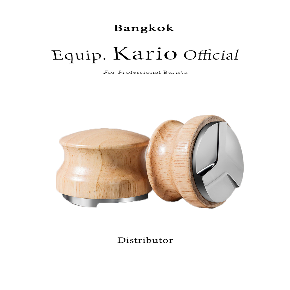 จัดส่งทันที | มาการอง Macaron สำหรับปรับกาแฟให้เรียบ ปรับความลึกได้ ไม้วอลนัทแท้ ขนาด51/58MM สแตนเลสแท้ รับประกัน tamper