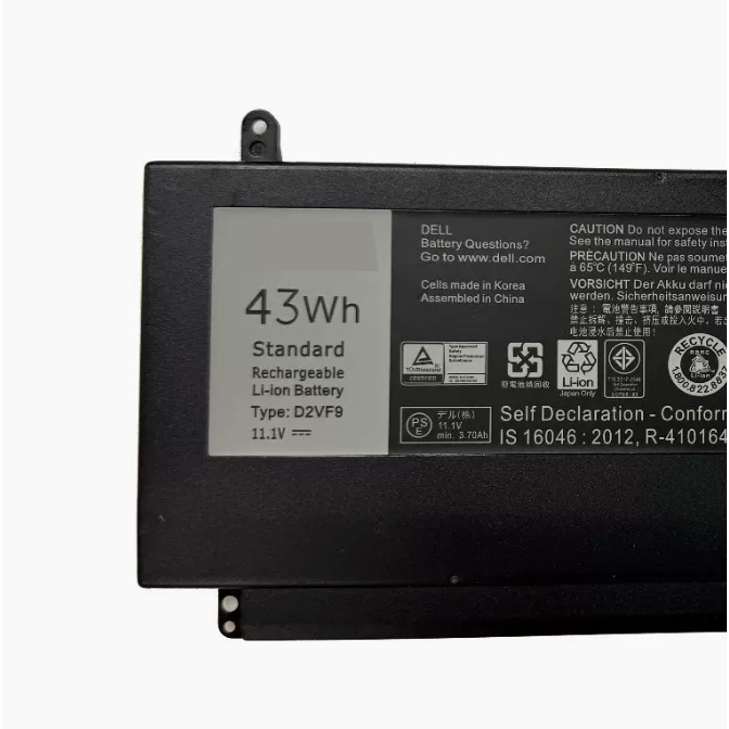 สำหรับ Dell Vostro 14 5459 Inspiron 7547 7548 D2VF9 P68G แบตเตอรี่แล็ปท็อป
