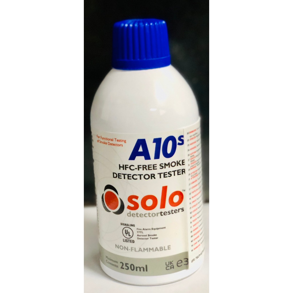 HFC-Free Smoke Detector Tester  "Solo" Model A10S ขนาด 250 ml .  Non-Flammable, UL Listed
