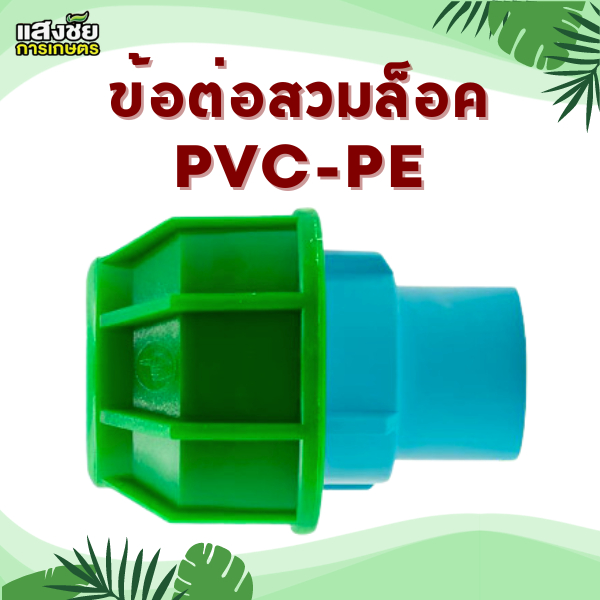 ข้อต่อ PVC สวมล็อค PE ต่อตรง PVC ไป PE ระบบน้ำ