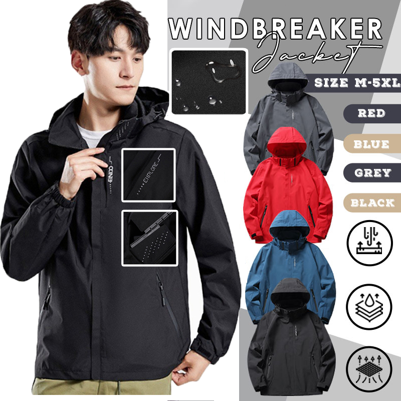 【COD】 เสื้อแจ็คเก็ตผู้ชายกันลม สำหรับเดินป่า น้ำหนักเบา ระบายอากาศดีเยี่ยม Men Jacket