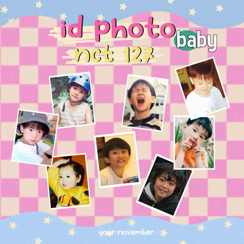( set ) id photo baby nct 127 nct dream wayv : ไอดีโฟโต้น้อง ตัวเลข ดรีมตะเร้ก เววี่