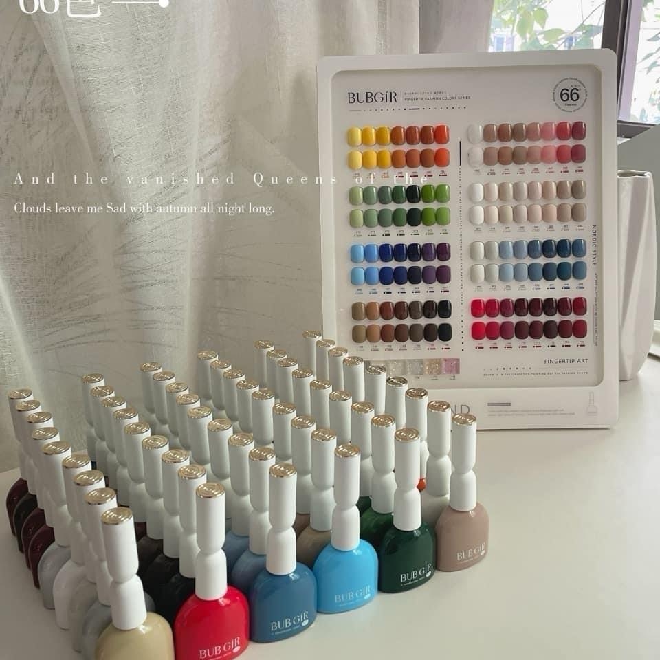 แยกขวด สีเจลแบรนด์ BUBGIR มี 66สี พร้อมส่งค่ะ️ สวยมากๆ สีแน่นครบเฉด