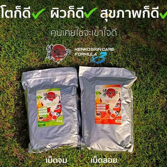 Kenko Skin Care เม็ดลอย ขนาด 4 กก. เม็ดจม ขนาด 5 กก. และเม็ดลอย ขนาด 15 กก.💥อาหารปลาที่เน้นสุขภาพของปลา บำรุงผิวขาว