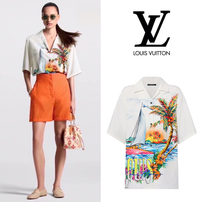 เสื้อเชิ้ตแขนยาว LOUIS VUITTON SUNSET SAILBOAT SHIRT