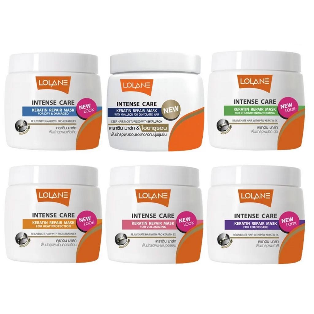 โลแลน อินเทนซ์ แคร์ เคราติน รีแพร์ มาส์ก ทรีทเม้นท์ 200 กรัม Lolane Intense Care Keratin Repair Mask 200 g.