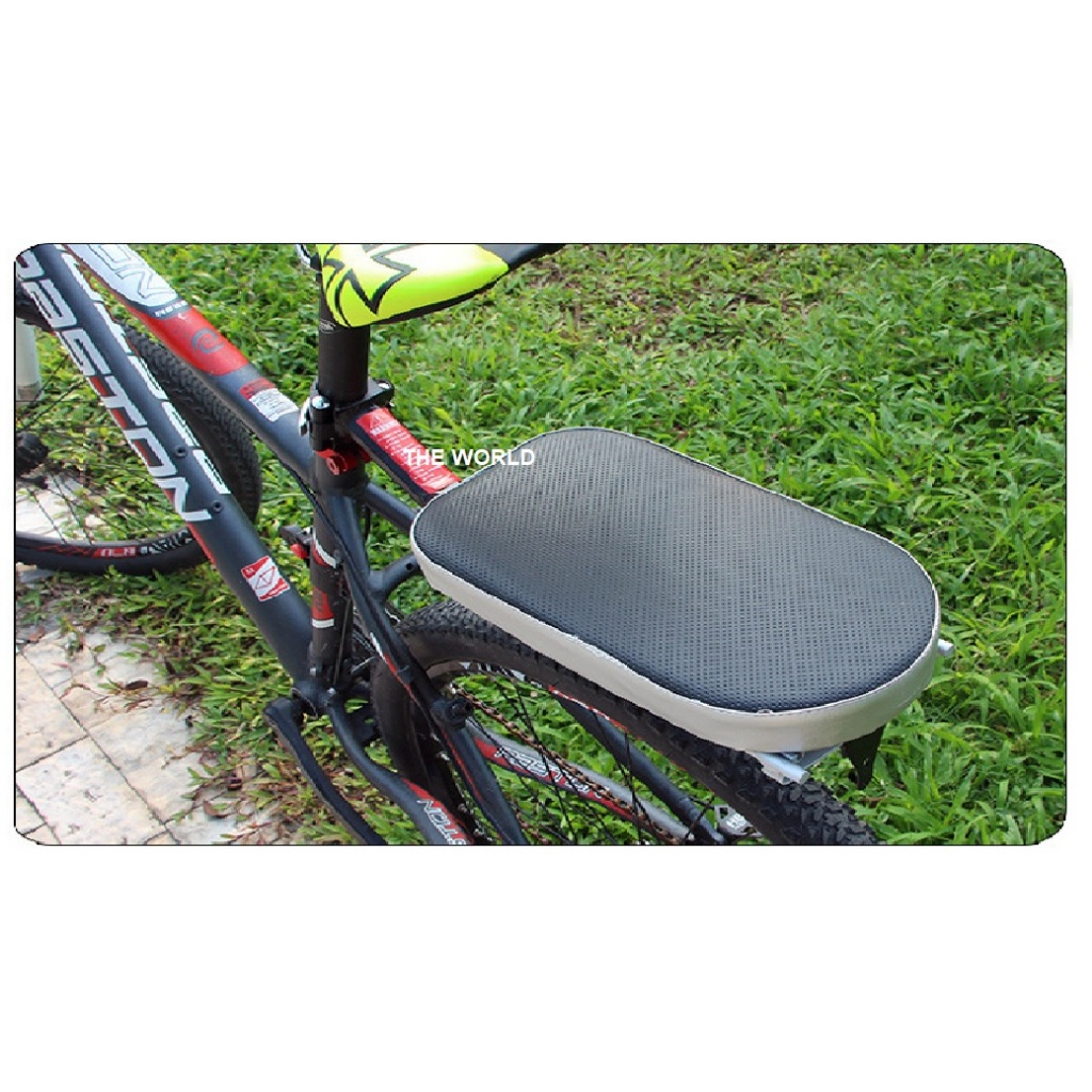 เบาะจักรยาน เบาะท้ายจักรยาน อานซ้อนท้าย เบาะท้ายจักรยาน PVC เบาะนั่งหลังจักรยาน อะไหล่จักรยานอุปกรณ์ - รูปที่ 2