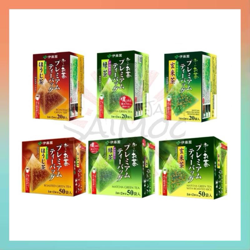 🎌 จัดส่งไว 🎌 Itoen ถุงชาทรงปิรามิด Genmaicha Premium Green tea ชงน้ำร้อนพร้อมดื่ม ใบชาจากประเทศญี่ปุ่น