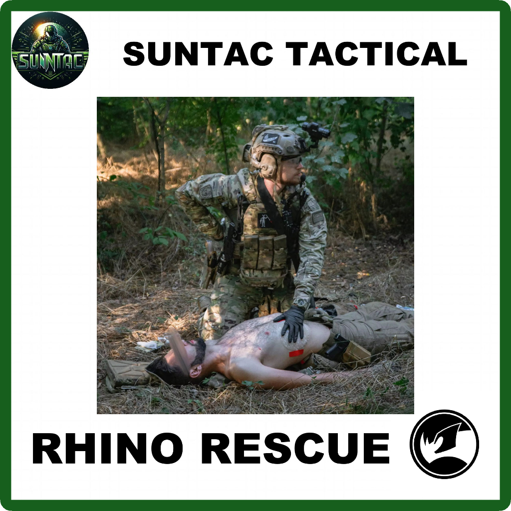 Rhino Rescue แผ่นปิดบาดแผลช่วงหน้าอก | Chest Seal Vented Round | PZXF0008/9/11/12/45/51