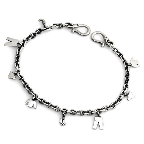OHM Beads สร้อยข้อมือ OHM Pinned Up Bracelet  - Silver 925 Charm เครื่องประดับ บีด เงิน เแก้ว จี้ สร