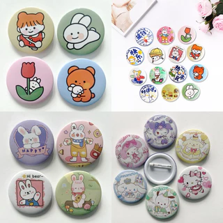Kingmall(BZY03) เข็มกลัดแบบบกลม เข็มกลัดลายการ์ตูนน่ารัก เข็มกลัดตกแต่งกระเป๋า เข็มกลัดของแจก อะคริลิค