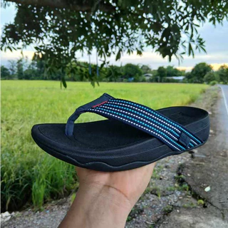 รองเท้าแตะ fitflop mix สีชมพูหูคีบผื่นนิ่มเบ่าใส้สบายไม่เจ๊บเท่างานปาย