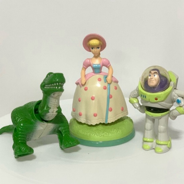 McDonalds Happy Meal Toy Story 1996 Buzz Lightyear, Bo and Rex โมเดลของสะสม แมคโดนัลด์