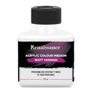 สื่อผสมสีอะคริลิค แมทวานิช 100 มล Renaissance Matt Varnish
