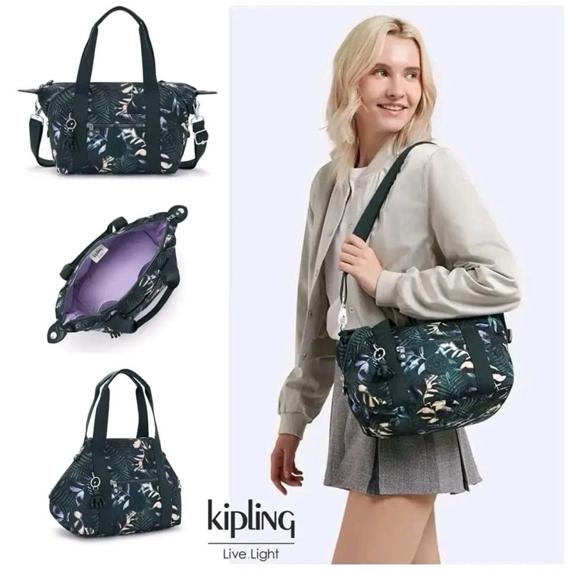 กระเป๋าสะพายข้าง ผ้า Kipling Art Mini Tote ki5656 สีดำ 13 นิ้ว