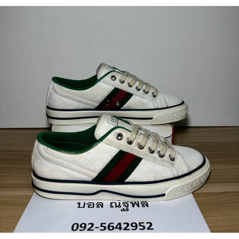 Gucci 36/23.0 Tennis 1977 Low White Mini GG Women