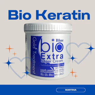 ทรีทเม้นท์ ไบโอบลู Bio Keratin MARTINA ทรีทเมนท์บำรุง ฟื้นฟูผมเสีย กลิ่นหอมมาก 500ml.ของแท้💯 X PB